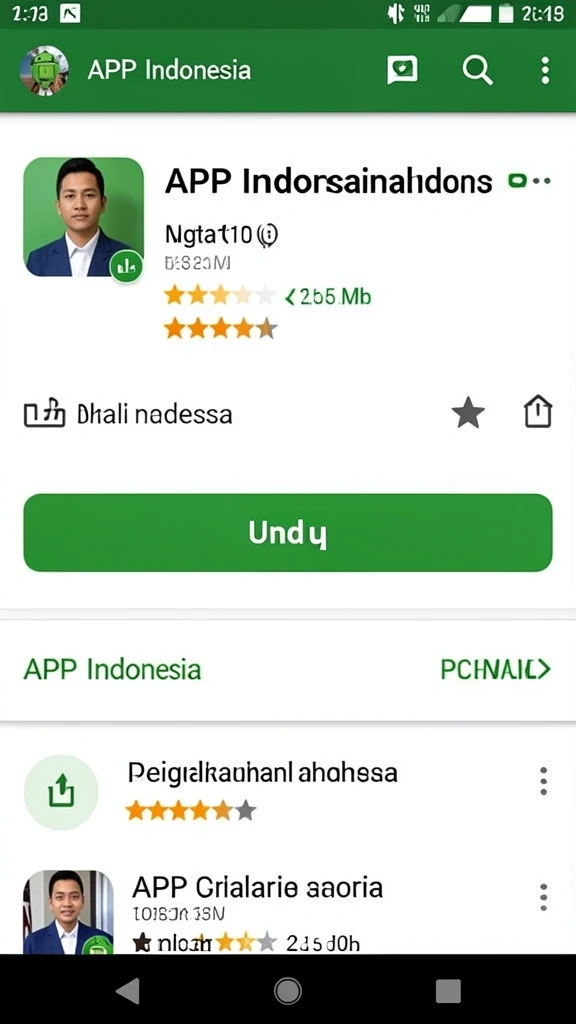 ind777 - Tampilan antarmuka menu yang mudah dinavigasi.
